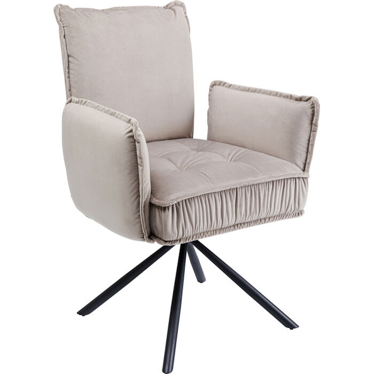 Chaise pivotante CHELSEA Kare Design gris