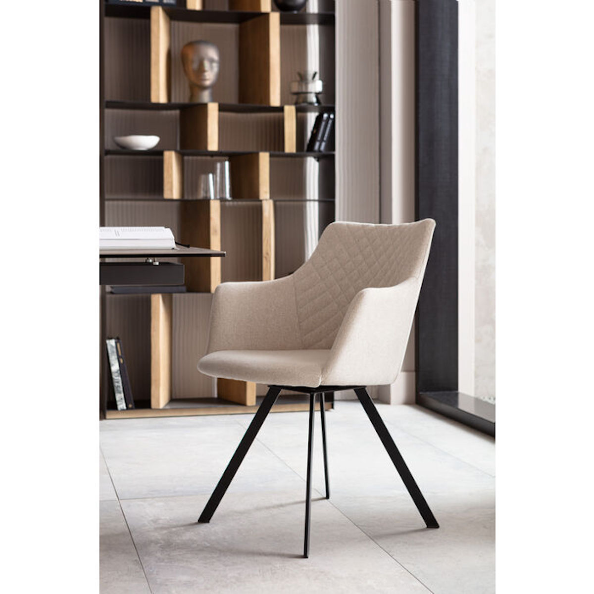Chaise pivotante COCO Kare Design crème