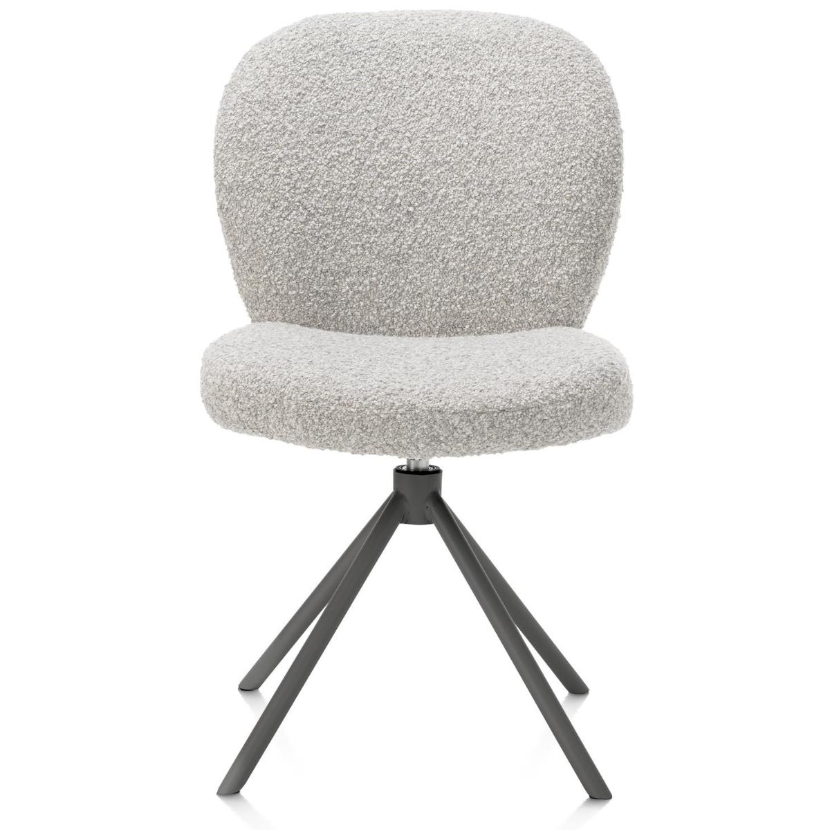 Chaise pivotante JAXON Xooon Caillou / piétement graphite