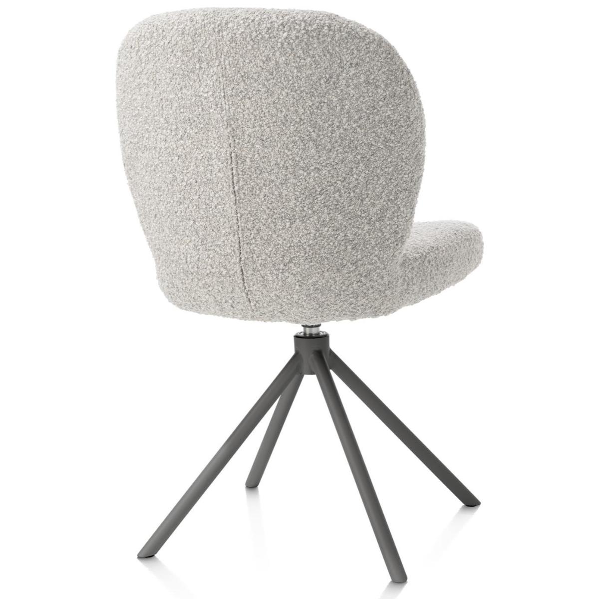 Chaise pivotante JAXON Xooon Caillou / piétement graphite