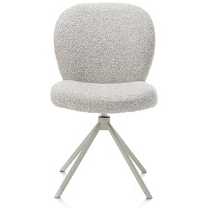 Chaise pivotante JAXON Xooon Caillou / piétement Silk grey