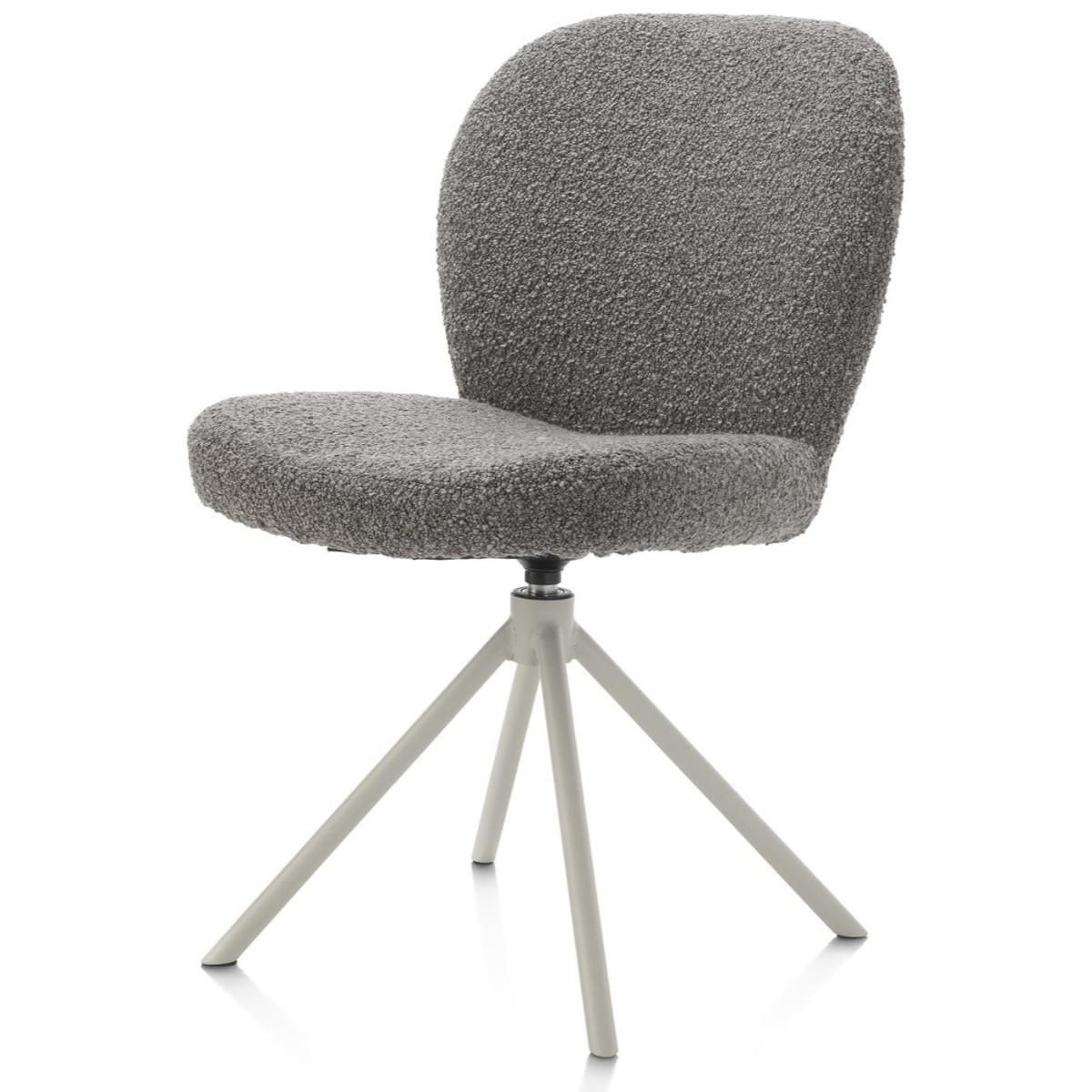 Chaise pivotante JAXON Xooon Foie / piétement Silk grey