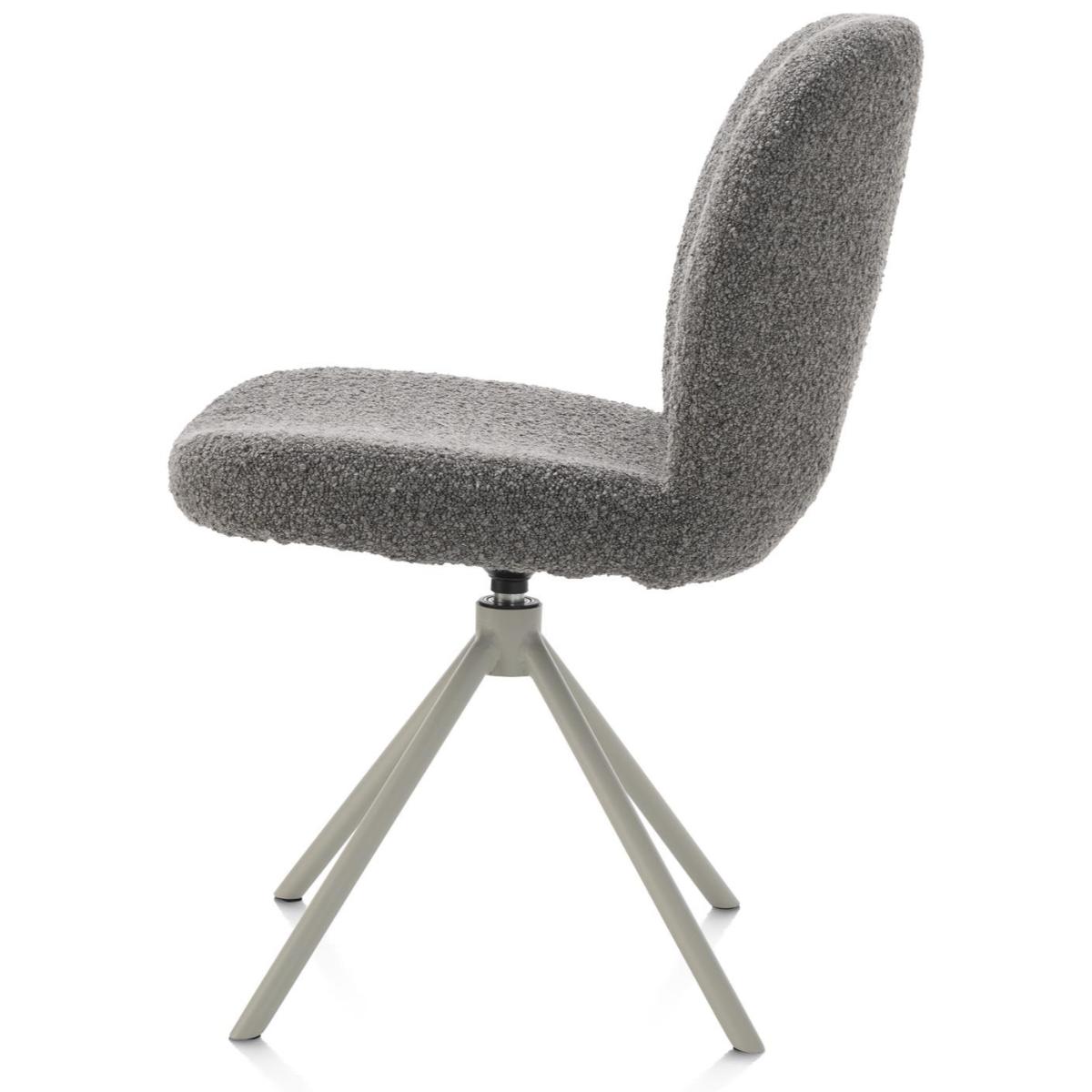 Chaise pivotante JAXON Xooon Foie / piétement Silk grey