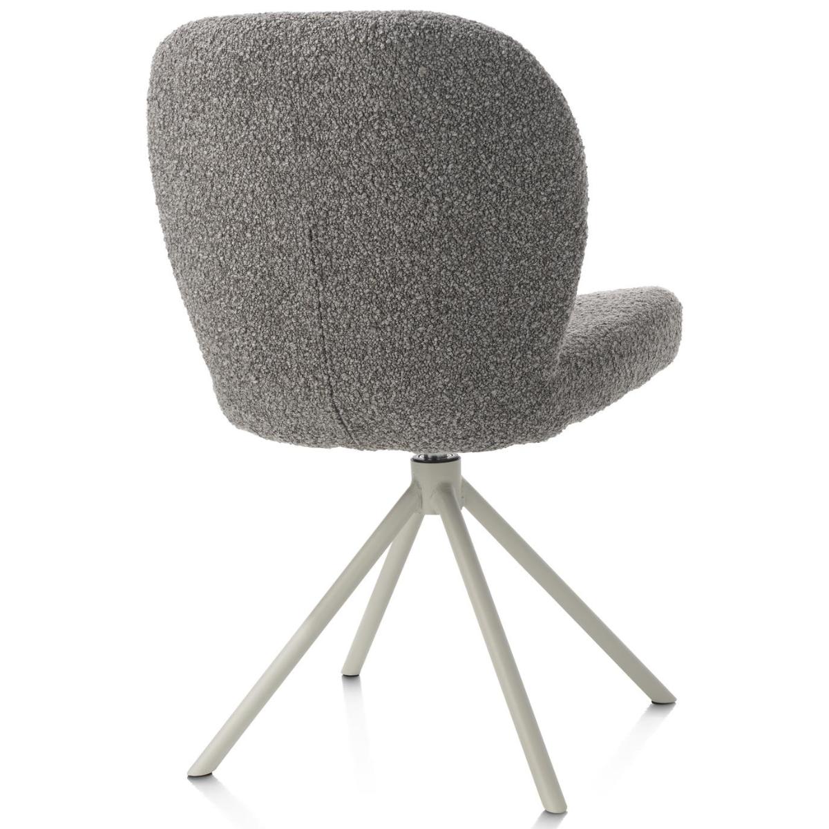 Chaise pivotante JAXON Xooon Foie / piétement Silk grey