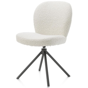Chaise pivotante JAXON Xooon Ivoire / piétement graphite