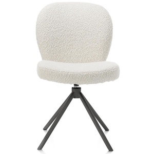 Chaise pivotante JAXON Xooon Ivoire / piétement graphite