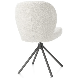 Chaise pivotante JAXON Xooon Ivoire / piétement graphite