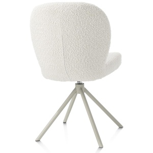 Chaise pivotante JAXON Xooon Ivoire / piétement Silk grey