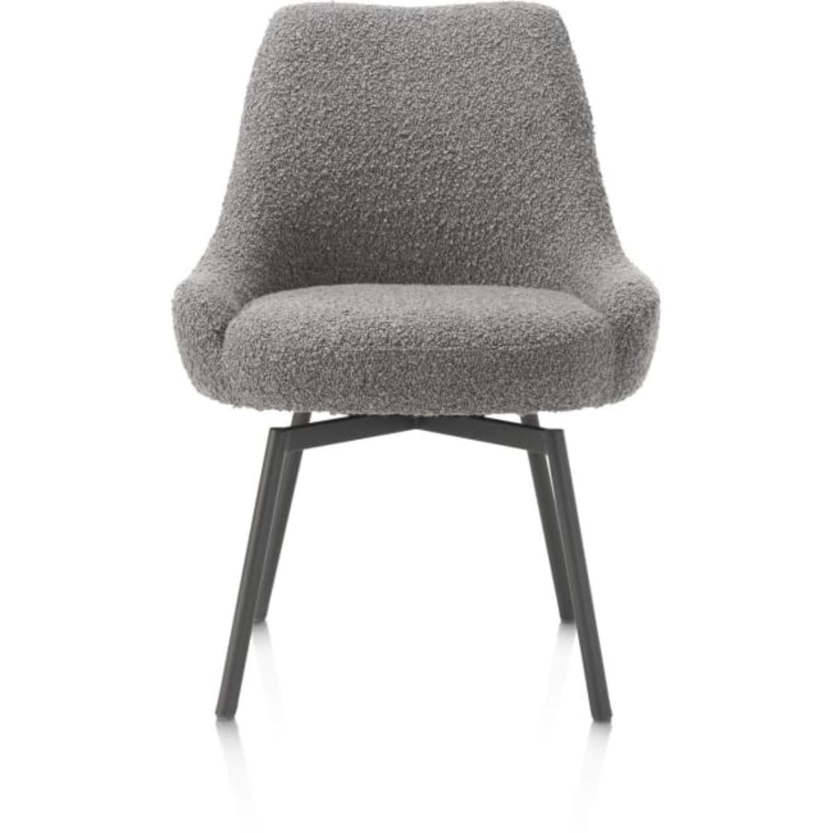 Chaise pivotante ROCCO Henders & Hazel Brioni foie / Pieds métal graphite