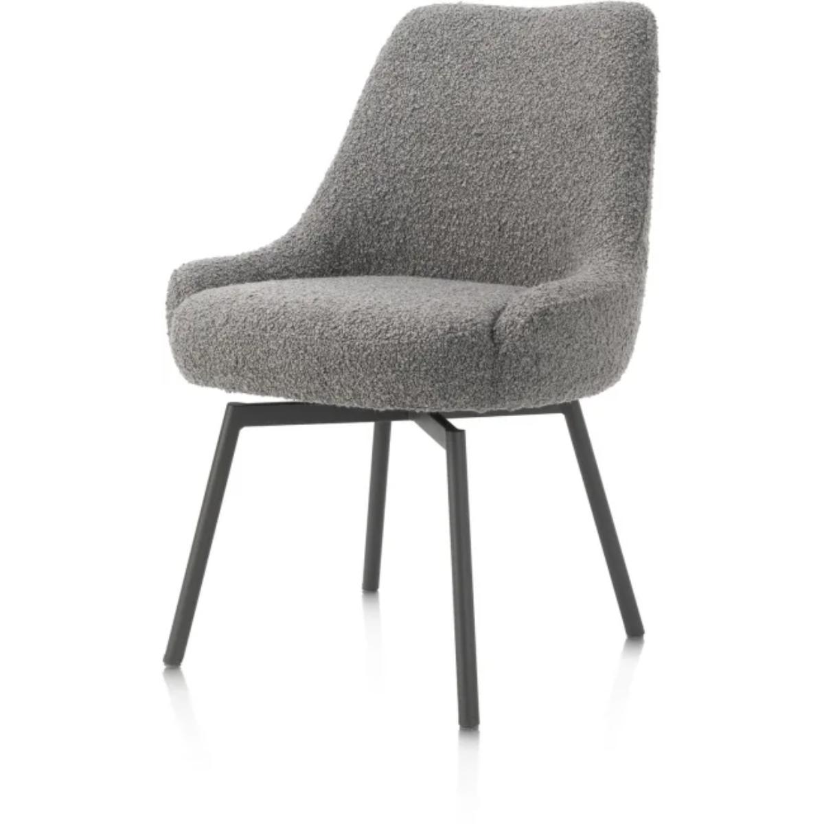 Chaise pivotante ROCCO Henders & Hazel Brioni foie / Pieds métal graphite