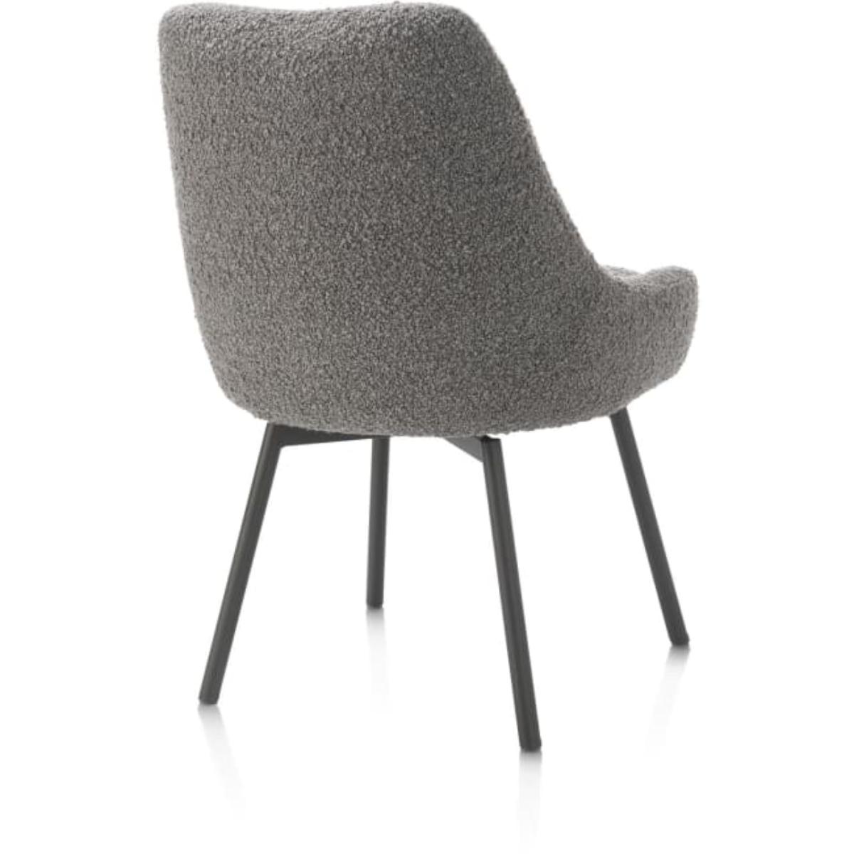 Chaise pivotante ROCCO Henders & Hazel Brioni foie / Pieds métal graphite