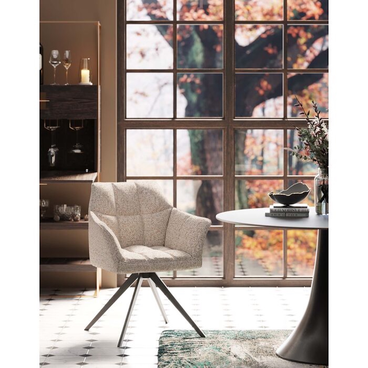 Chaise pivotante THINKTANK Kare Design Beige