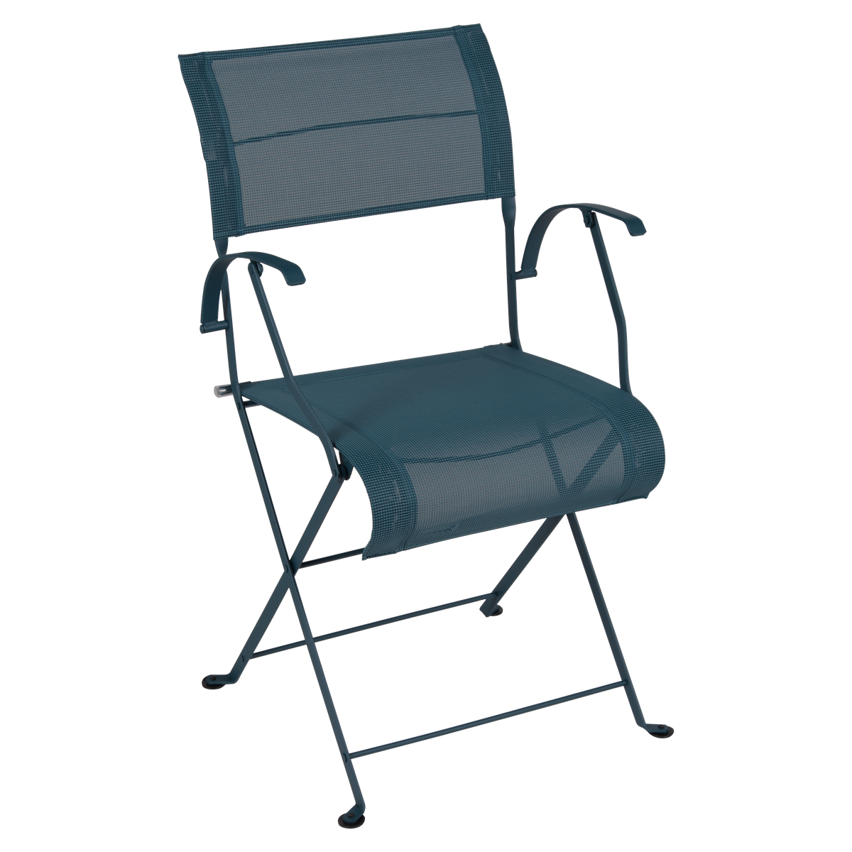 Chaise pliante bridge DUNE PREMIUM Fermob bleu acapulco