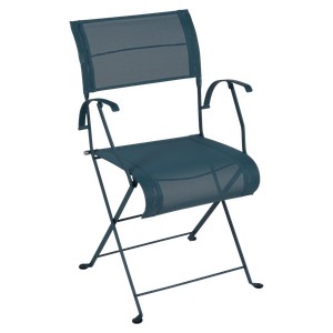 Chaise pliante bridge DUNE PREMIUM Fermob bleu acapulco