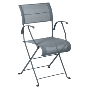 Chaise pliante bridge DUNE PREMIUM Fermob gris orage 