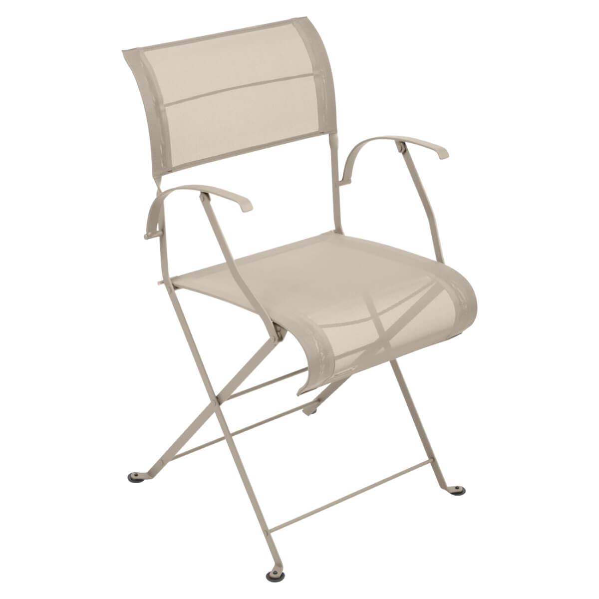 Chaise pliante bridge DUNE PREMIUM Fermob muscade