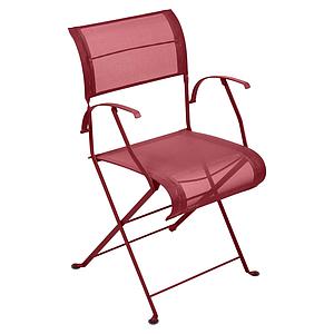 Chaise pliante bridge DUNE PREMIUM Fermob piment