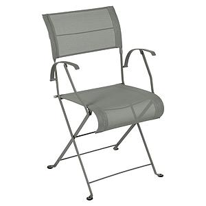 Chaise pliante bridge DUNE PREMIUM Fermob romarin stereo