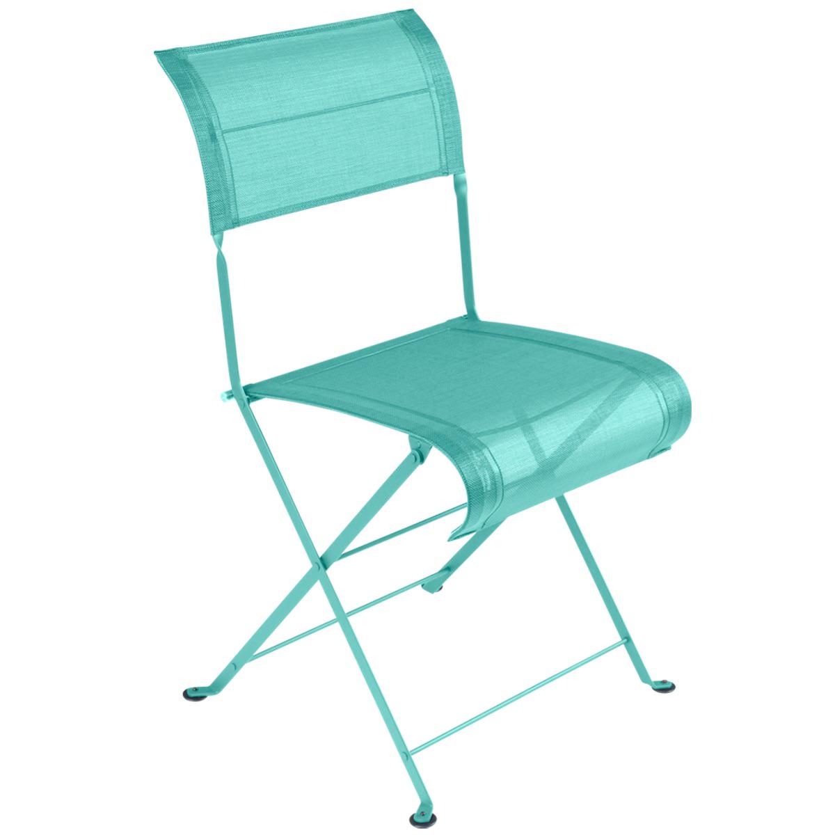 Chaise pliante DUNE PREMIUM Fermob bleu lagune