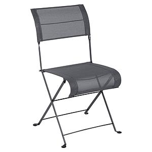 Chaise pliante DUNE PREMIUM Fermob carbone stereo