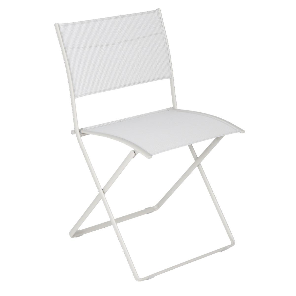 Chaise pliante PLEIN AIR Fermob stereo gris argile