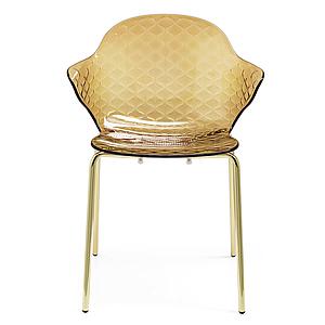 Chaise SAINT TROPEZ Calligaris ambre-laiton
