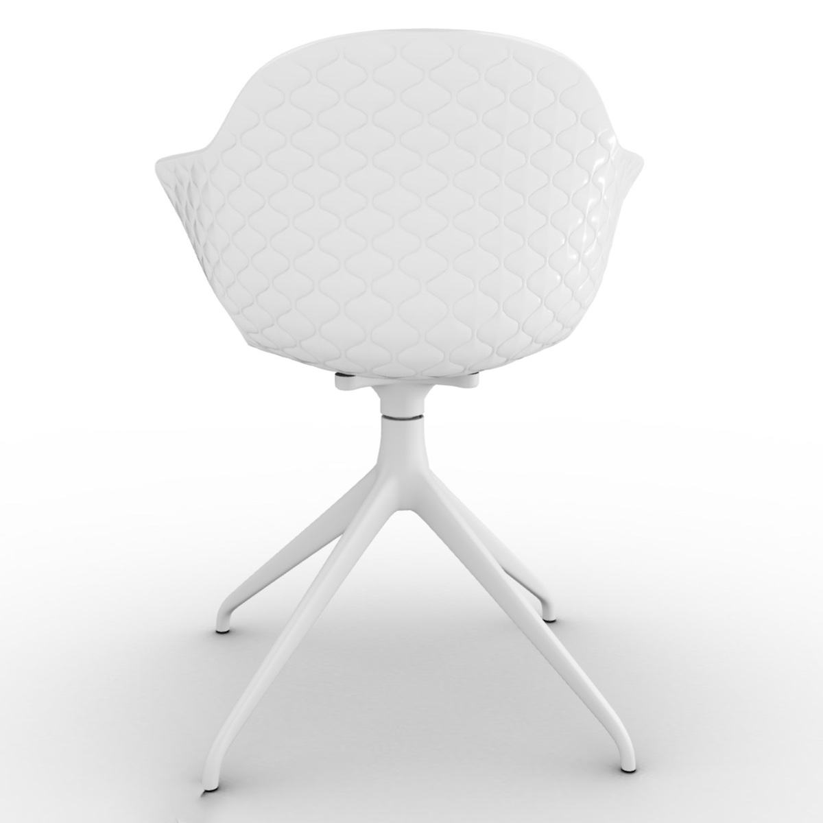 Chaise SAINT TROPEZ Calligaris blanche pivotante