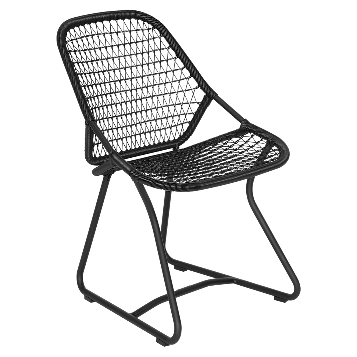 Chaise SIXTIES Fermob noir réglisse 