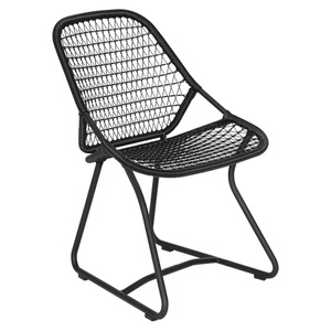 Chaise SIXTIES Fermob noir réglisse 