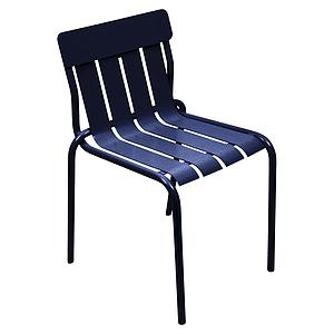 Chaise STRIPE Fermob bleu abysse