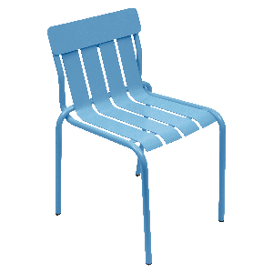 Chaise STRIPE Fermob bleu maya
