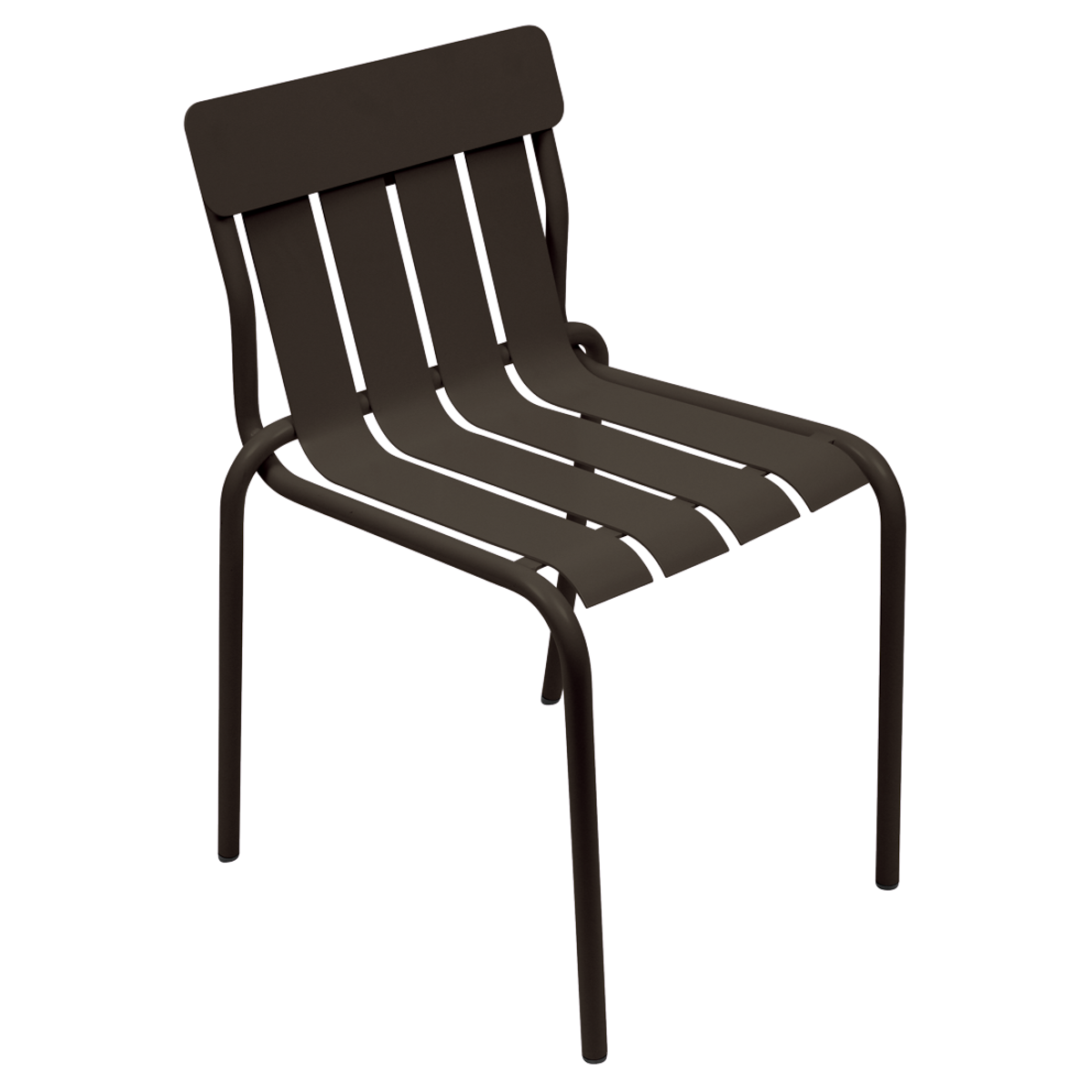 Chaise STRIPE Fermob brun tonka 