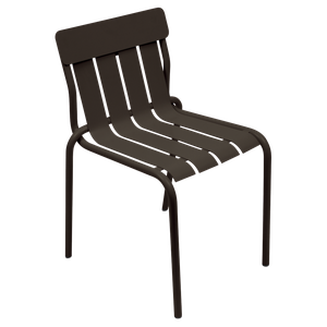 Chaise STRIPE Fermob brun tonka 