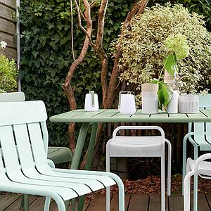 Chaise STRIPE Fermob citron givré