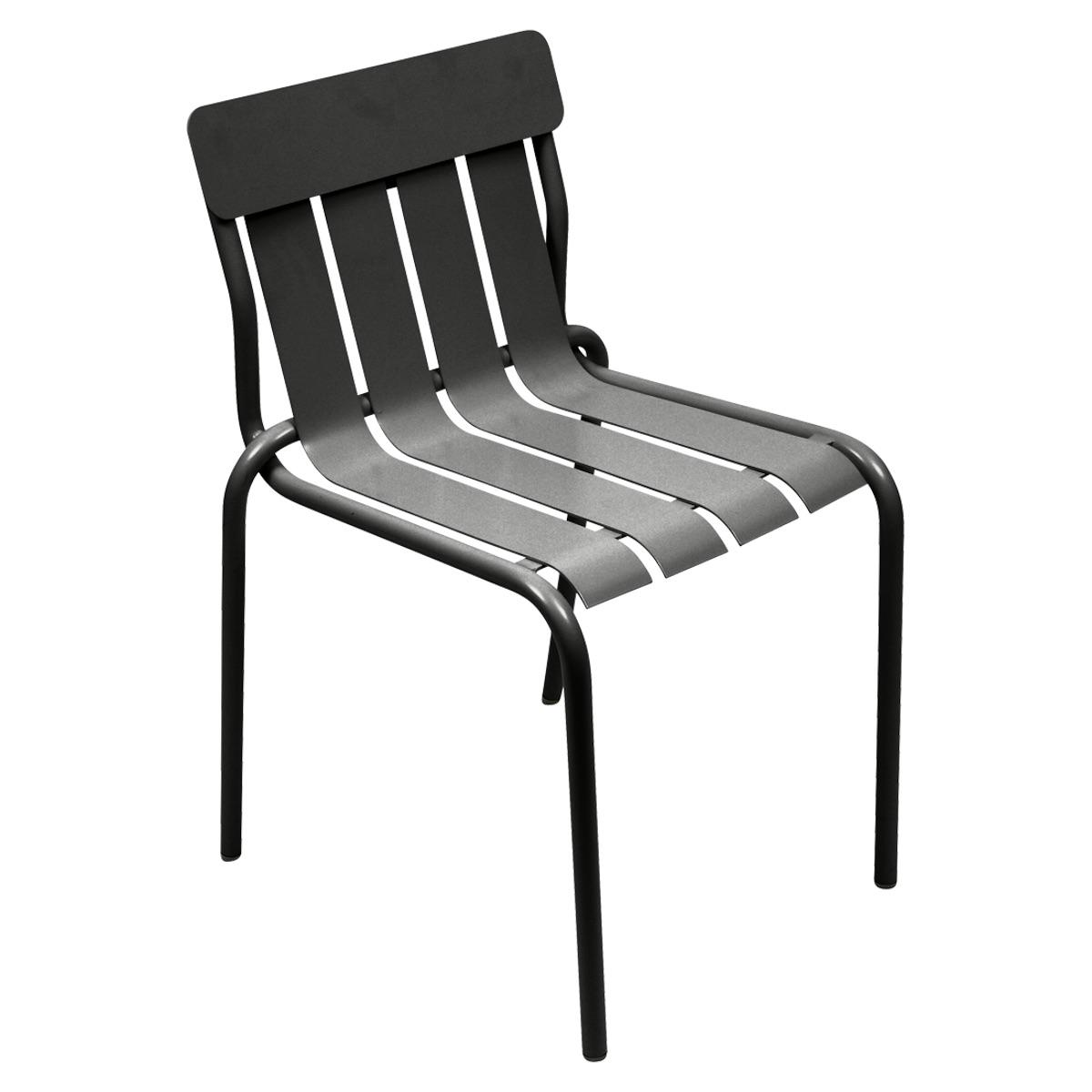 Chaise STRIPE Fermob réglisse