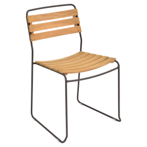 Chaise SURPRISING Teck  Fermob brun tonka 