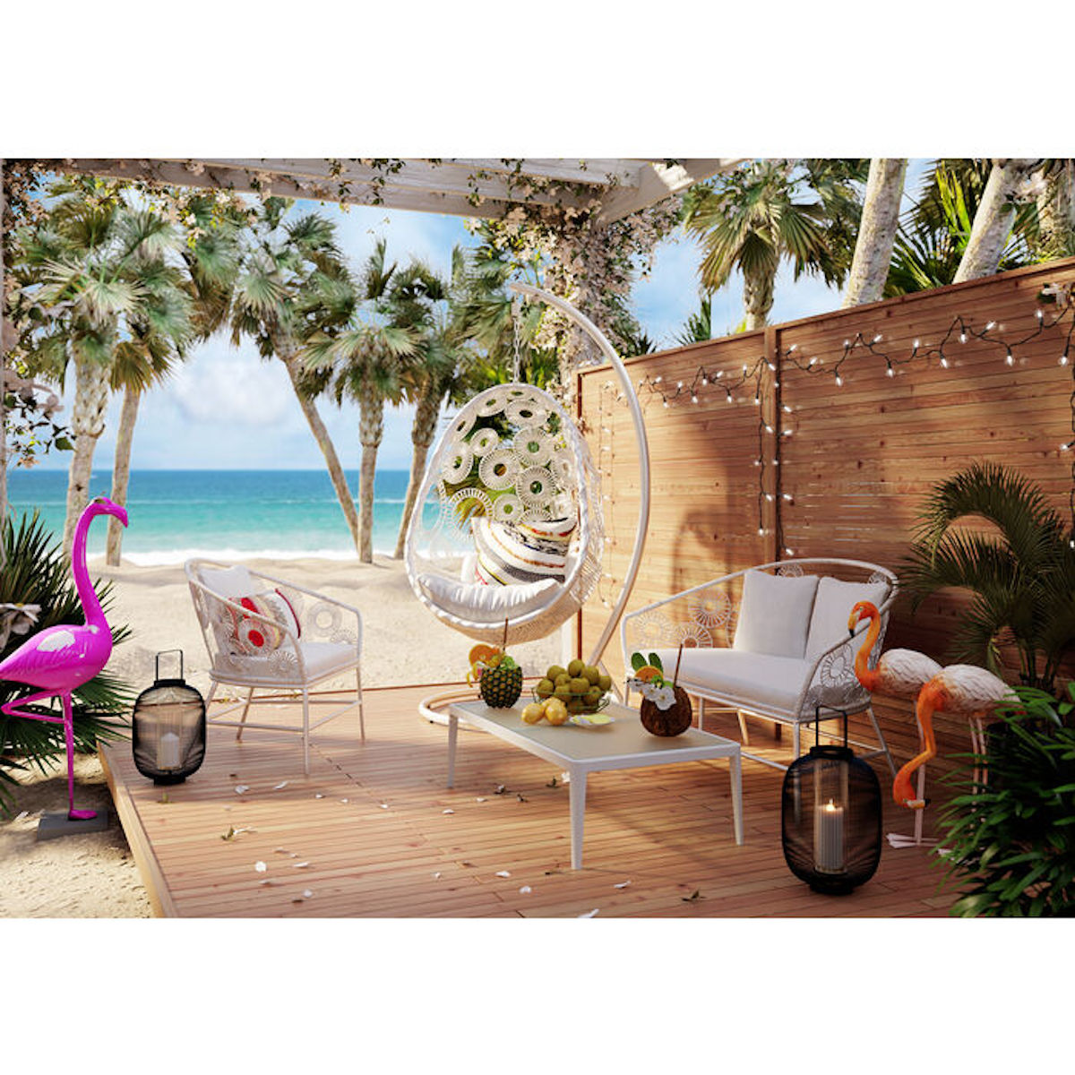 Chaise suspendue IBIZA Kare Design blanc