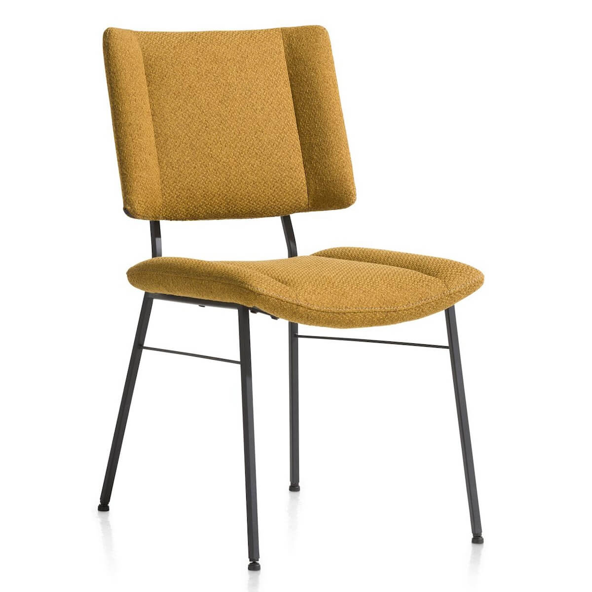 Chaise TATUM Xooon tissu gr 01/Ponti/Ocre
