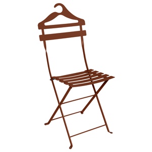 Chaise valet BISTRO Fermob ocre rouge