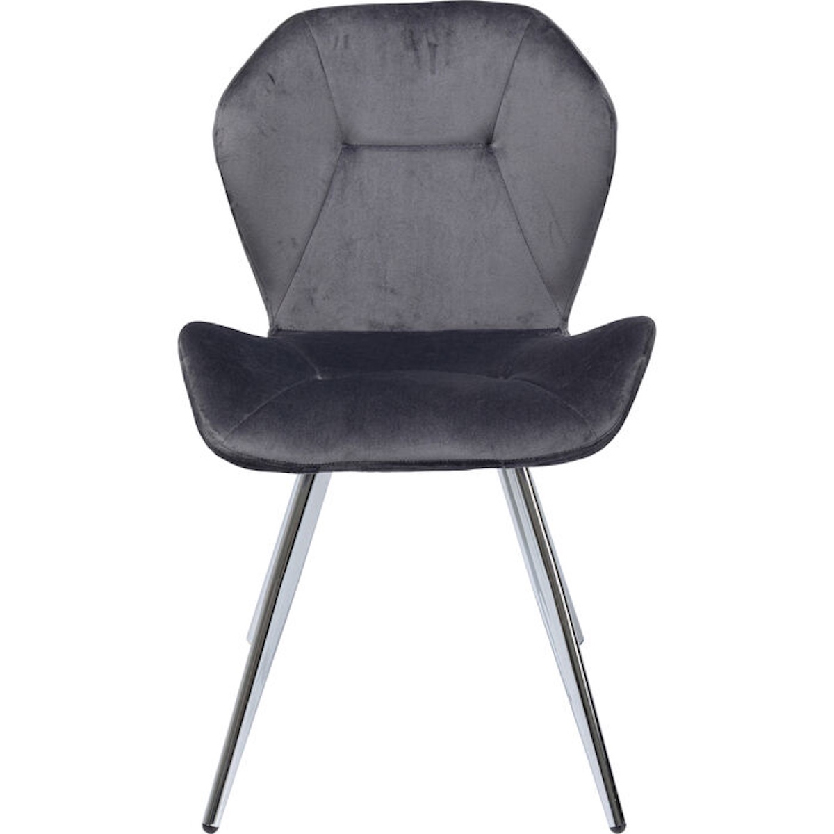 Chaise VIVA Kare Design gris-chromé