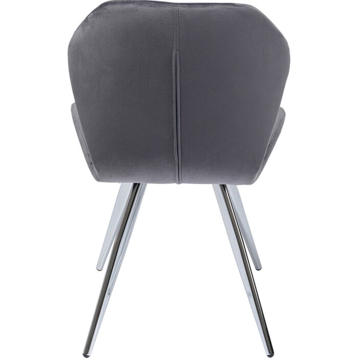 Chaise VIVA Kare Design gris-chromé
