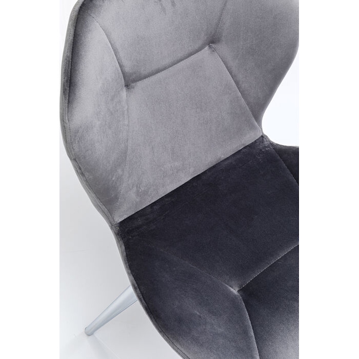 Chaise VIVA Kare Design gris-chromé