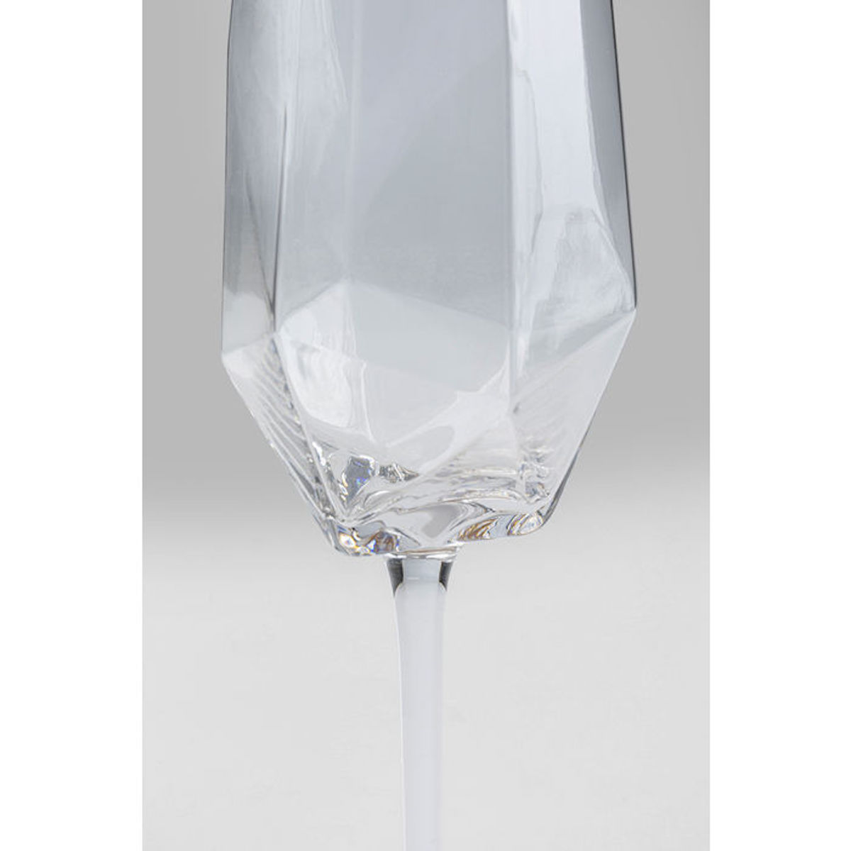 Champagne Glass Diamond Gold Rim Kare Design