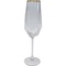 Champagne Glass Diamond Gold Rim Kare Design