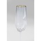 Champagne Glass Diamond Gold Rim Kare Design