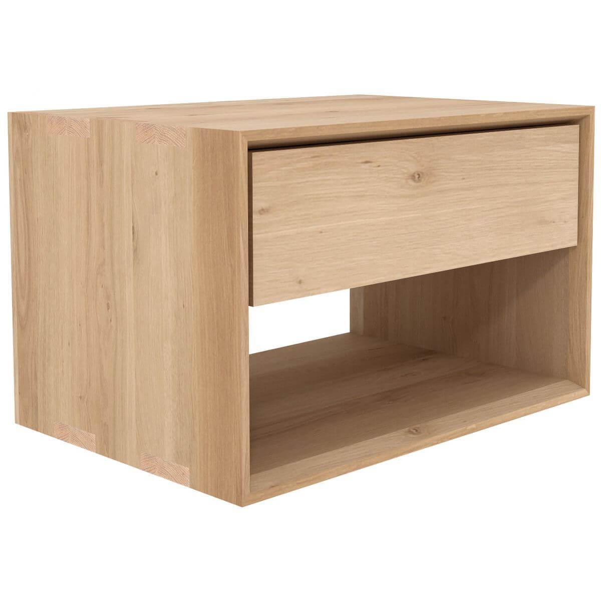 Chevet 1 tiroir NORDIC Ethnicraft chêne