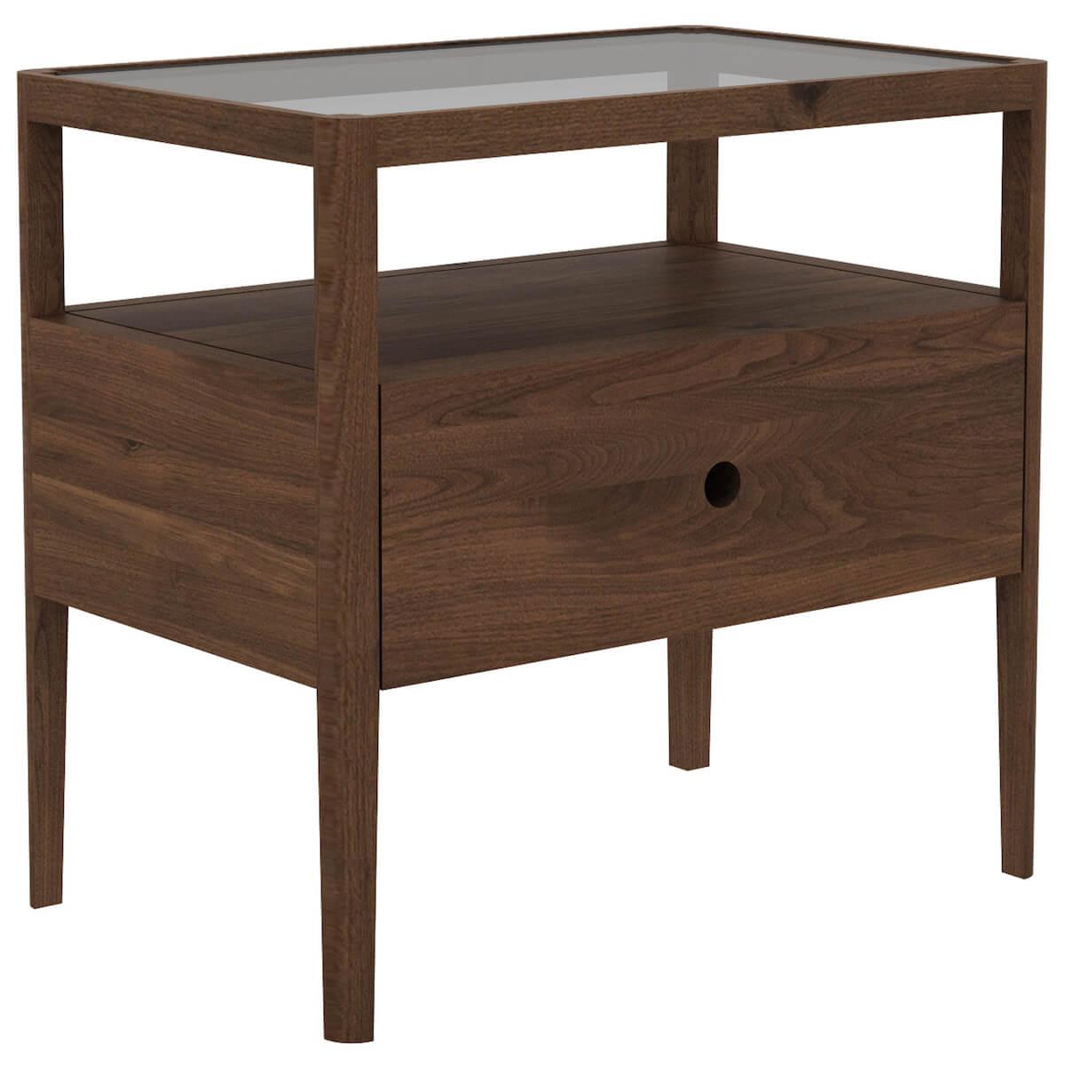 Chevet SPINDLE Ethnicraft 1 tiroir noyer