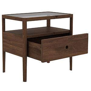 Chevet SPINDLE Ethnicraft 1 tiroir noyer