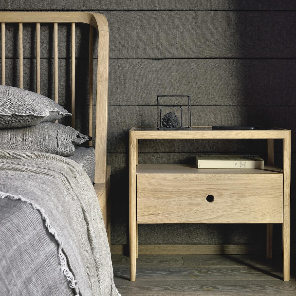 Chevet SPINDLE Ethnicraft chêne