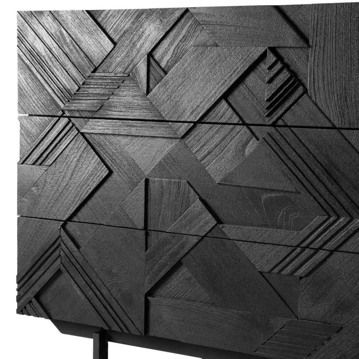 Commode 100cm GRAPHIC Ethnicraft teck noir